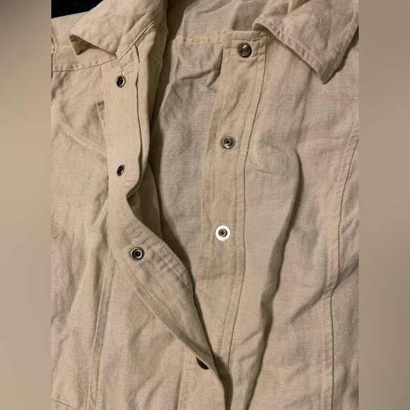 Vintage Compagnie Internationale EXPRESS Women’s Khaki S Full Button Blazer NWOT - Picture 8 of 13